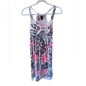 VANITY EUC FLORAL PATTERN HALTER LIKE DRESS SZ M